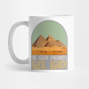 Pyramids of Giza Decal Mug